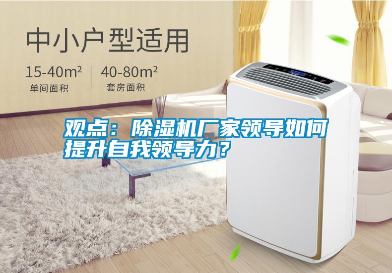 觀點(diǎn):除濕機(jī)廠家領(lǐng)導(dǎo)如何提升自我領(lǐng)導(dǎo)力?