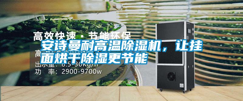 安詩曼耐高溫除濕機，讓掛面烘干除濕更節能