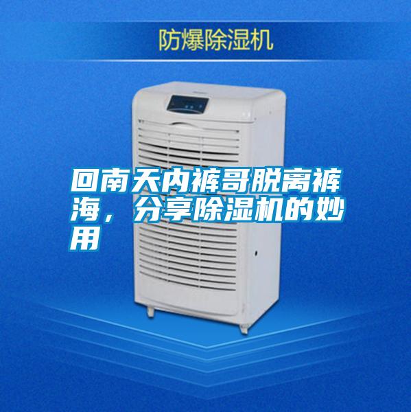 回南天內褲哥脫離褲海,分享除濕機的妙用