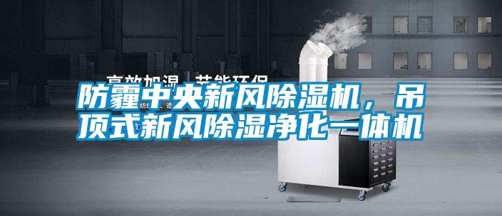 防霾中央新風(fēng)除濕機，吊頂式新風(fēng)除濕凈化一體機