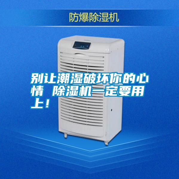 別讓潮濕破壞你的心情 除濕機(jī)一定要用上!