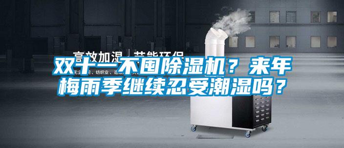 雙十一不囤除濕機(jī)?來年梅雨季繼續(xù)忍受潮濕嗎?