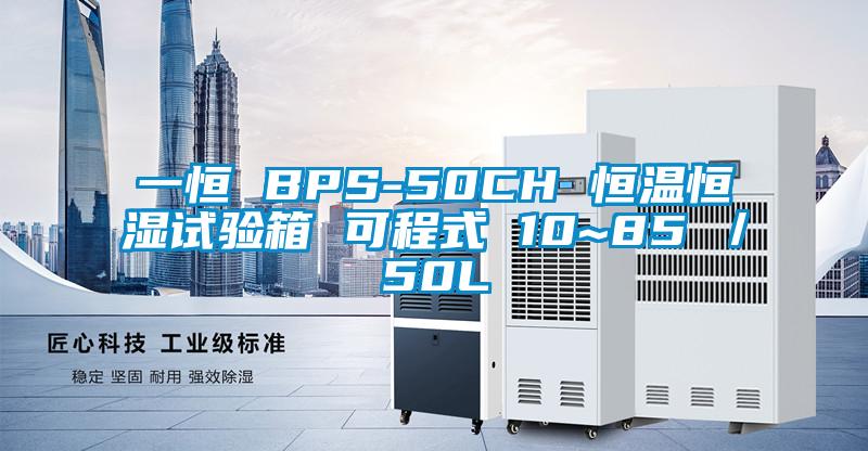 一恒 BPS-50CH 恒溫恒濕試驗箱 可程式 10~85℃/50L
