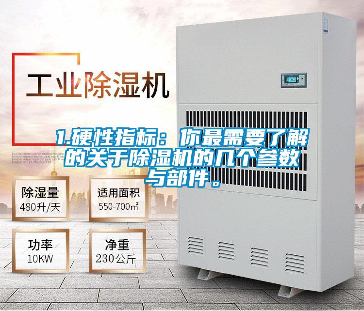 1.硬性指標(biāo):你最需要了解的關(guān)于除濕機(jī)的幾個(gè)參數(shù)與部件。
