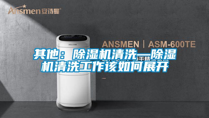 其他:除濕機清洗—除濕機清洗工作該如何展開