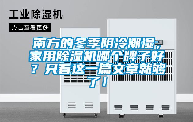 南方的冬季陰冷潮濕，家用除濕機哪個牌子好？只看這一篇文章就夠了！
