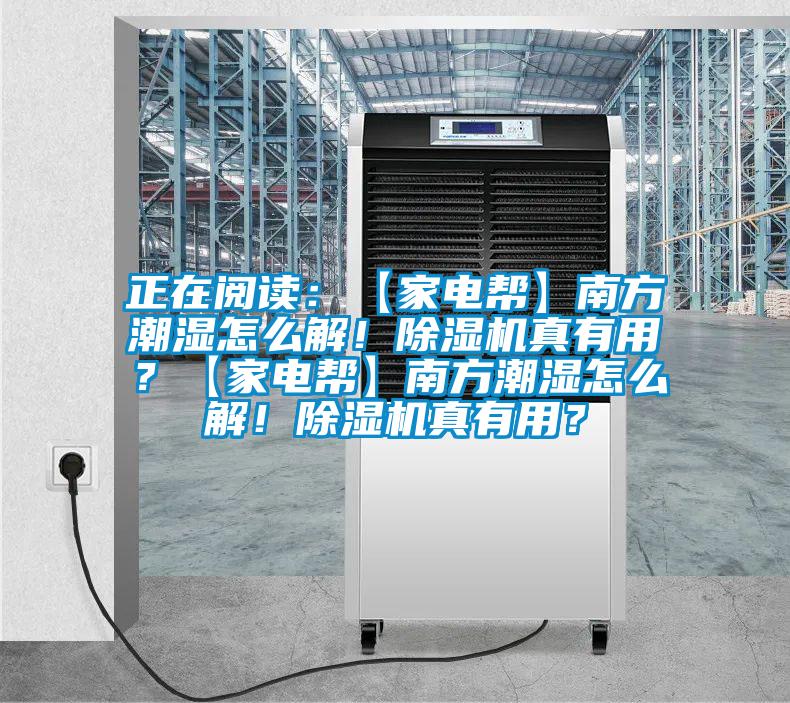 正在閱讀:【家電幫】南方潮濕怎么解!除濕機真有用?【家電幫】南方潮濕怎么解!除濕機真有用?