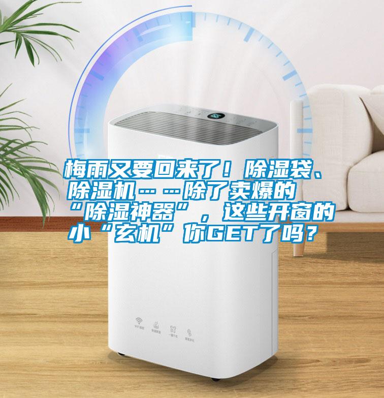 梅雨又要回來了！除濕袋、除濕機……除了賣爆的“除濕神器”，這些開窗的小“玄機”你GET了嗎？