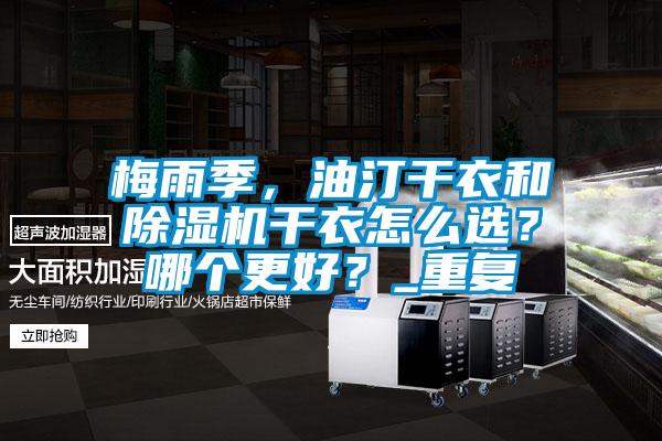 梅雨季,油汀干衣和除濕機干衣怎么選?哪個更好?_重復