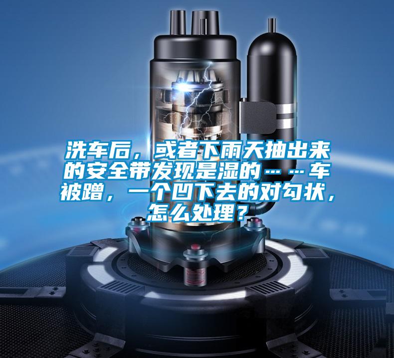 洗車后,或者下雨天抽出來的安全帶發現是濕的……車被蹭,一個凹下去的對勾狀,怎么處理?