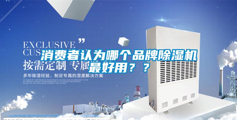 消費者認為哪個品牌除濕機最好用??