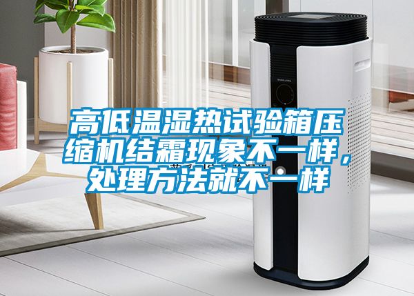 高低溫濕熱試驗箱壓縮機結霜現象不一樣，處理方法就不一樣